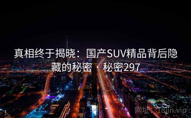 真相终于揭晓:国产SUV精品背后隐藏的秘密 · 秘密297